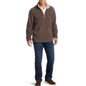 True Grit Sueded Soft Sherpa 1/4 Zip Pullover